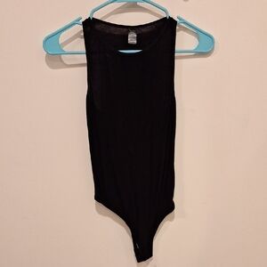 Rene Rofe Black Racerback Bodysuit